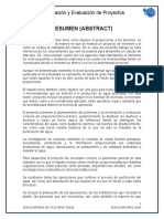 Formulación y evaluación de proyecto de empresa purificadora de agua