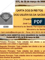 Carta Direitos Usuários Saúde