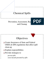 Chemical Spills: Prevention, Assessment, Reporting and Cleanup