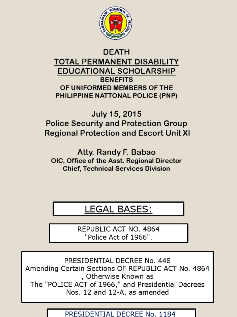 PNP Death and Disability Benefits Guide | PDF | Stroke | Appeal