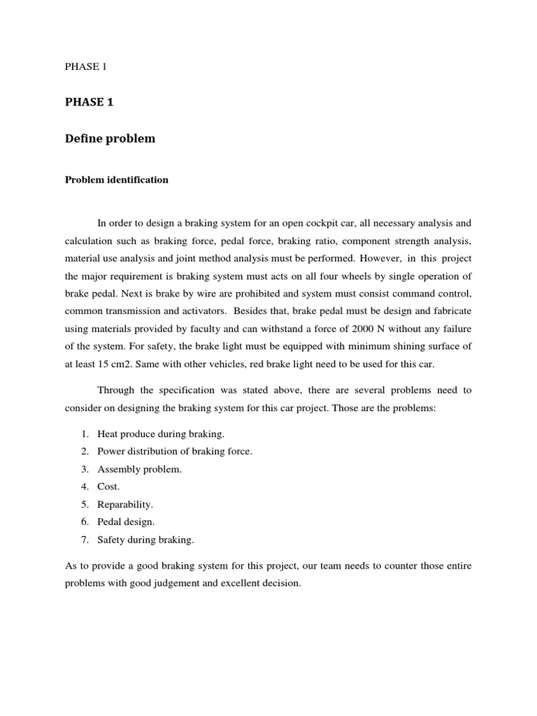 COMPLETE Report (Braking Department) Brake Machines