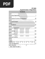 BT 0080 Fundamentals of Algorithms: Unit 1