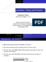 MOSFET Characteristics-Theory and Practice: Debapratim Ghosh