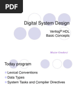 Digital System Design: Verilog HDL Basic Concepts