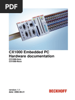 CX1000 Embedded PC Hardware Documentation: CX1000-0xxx CX1000-Nxxx