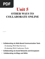 Unit 5: Other Ways To Collaborate Online