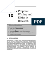 Topic10 ProposalWritingandEthicsinResearch