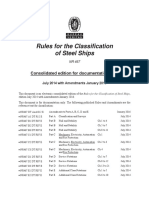 Rules For The Classification of Steel Ships: Consolidated Edition For Documentation Only