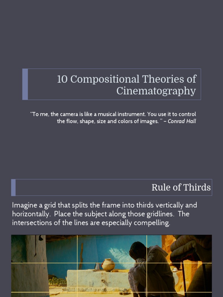Cinematography Composition Theories | PDF | Composition (Visual Arts ...