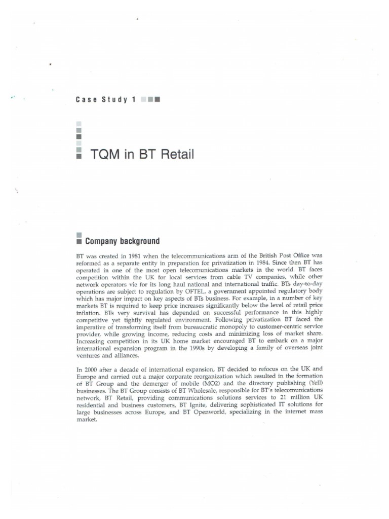 Total quality management case study pdf picture