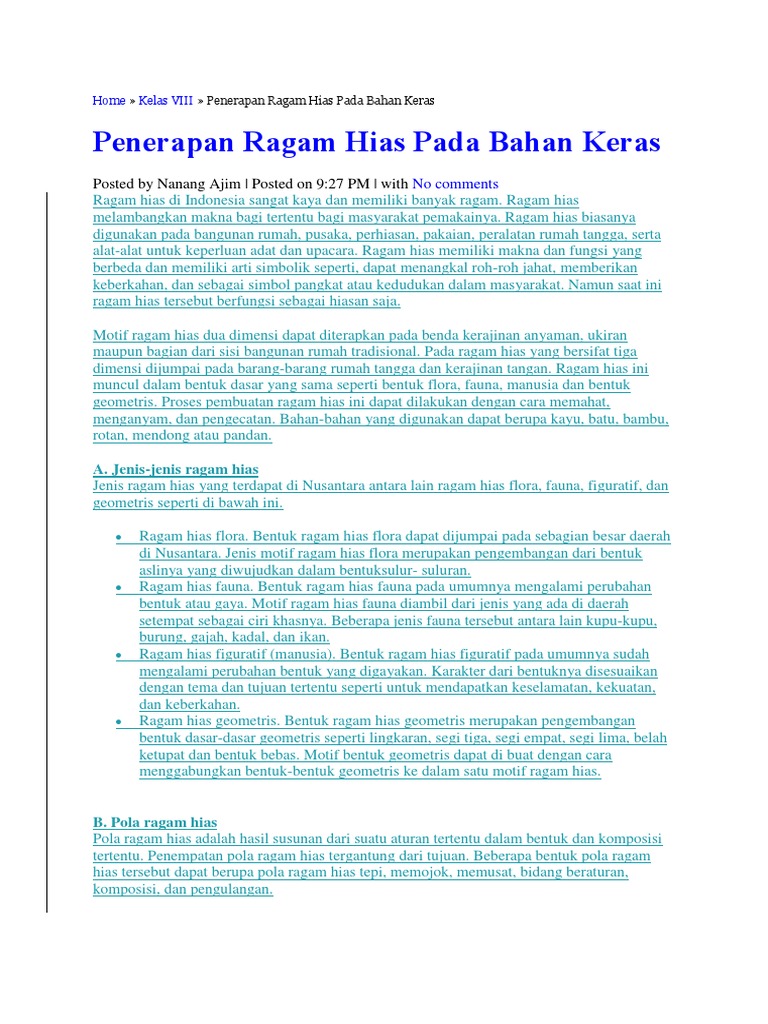 Teknik Hias Pengecatan