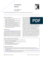 Urinary Incontinence in The Older Adult: by Kristen Cook, Pharm.D., BCPS and Linda M. Sobeski, Pharm.D., BCPS