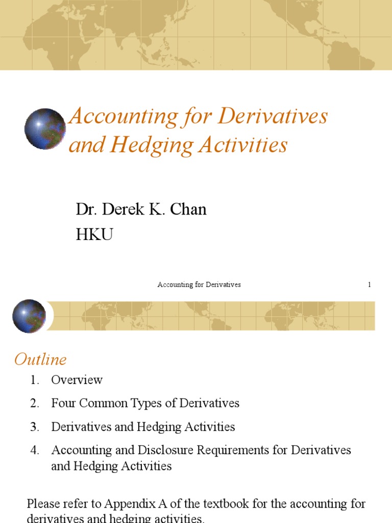 Accounting For Derivatives and Hedging Activities PDF PDF