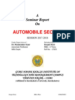 Automobile Sector Seminar Report on the Automobile Industry in India/TITLE
