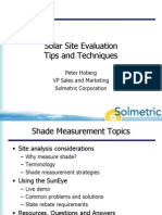 Shade Measurements Aug 2010