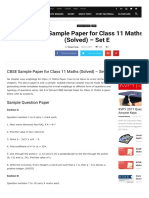 Set e Question Maths