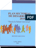 Plan Sectorial de Desarrollo 2010 - 2020: Resumen Ejecutivo