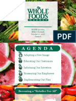 Whole Foods Communication Plan