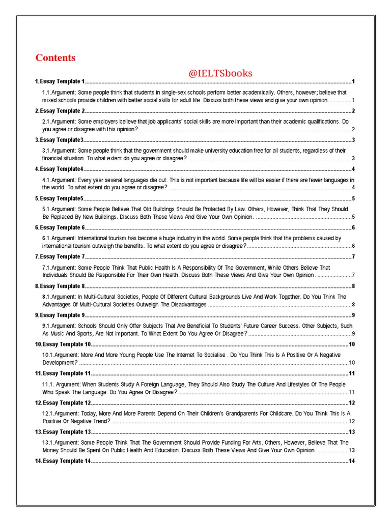 7 ielts writing task 2 essay templates image