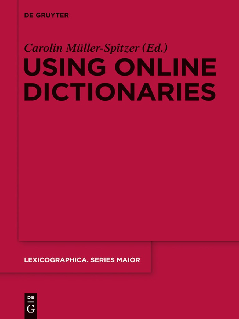 Using Online Dictionaries Pdf