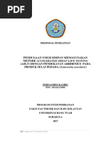 Download pendugaan umur selai pedada dengan menggunakan metode ASLT by Coteng Kambu Ferry SN363738388 doc pdf