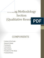 Writing Methodology Section