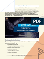 Current Affairs for IAS Exam (UPSC Civil Services) | The case for service production index | Best Online IAS Coaching by Prepze