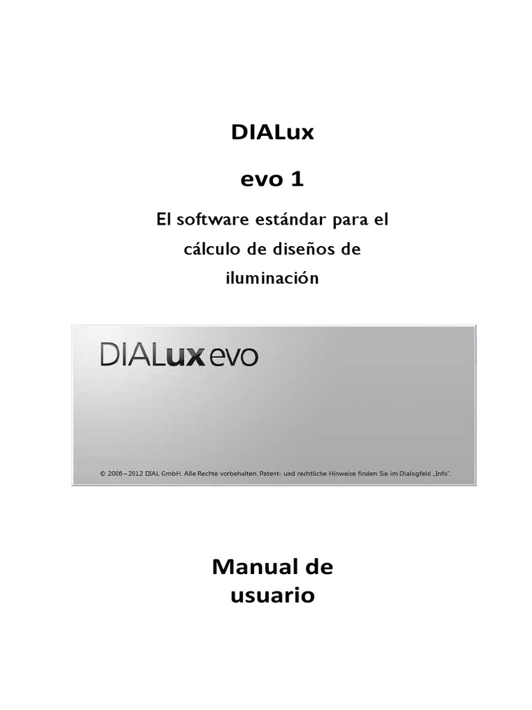 Manual en Dialux Evo3.en - Es | PDF | Point and Click | Microsoft Windows