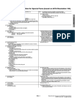 SC100 - Standard Condition For Special Fares (Based On IATA Resolution 100)