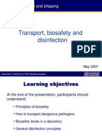 Transport, Biosafety and Disinfection: Sample Collection and Shipping