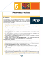 Unidad 5. Potencias y Raíces PDF