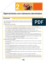 Unidad 2. Operaciones Con Números Decimales PDF