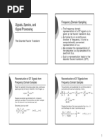 ECE411 - 6 - The Discrete Fourier Transform and The Fast Fourier Transform