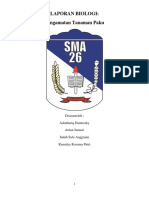 Laporan Biologi Tanaman Paku