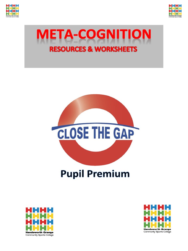 Metacognition Resources &amp; Worksheets | PDF | Metacognition | Thought