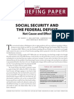 Social Security and the Federal Deficit