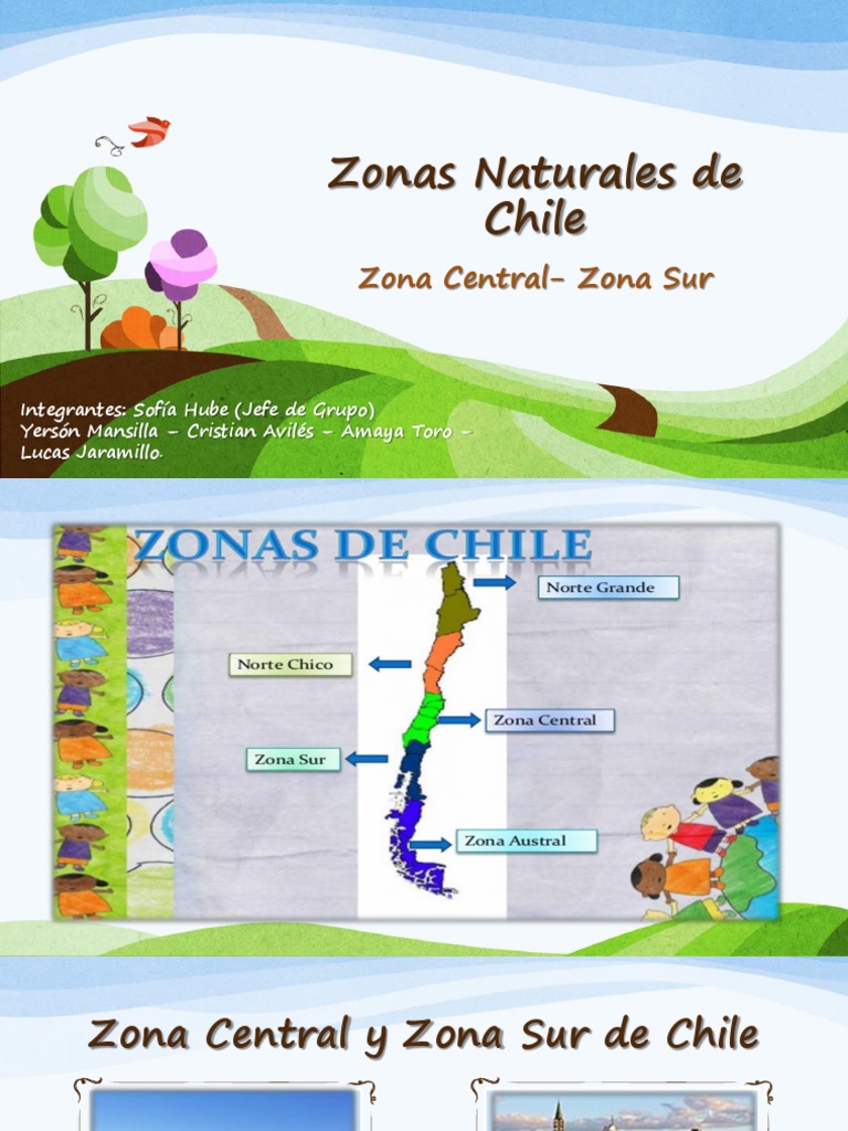 Zonas Naturales de Chile: Central y Sur | PDF