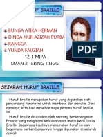 Sejarah Huruf Braille