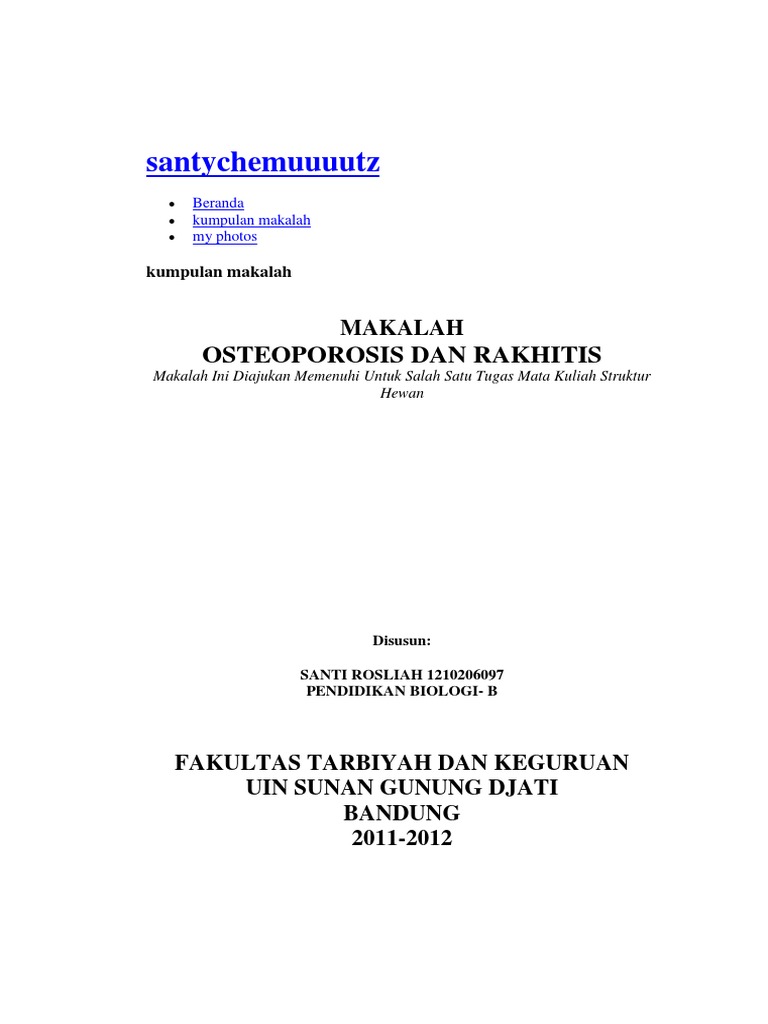 Rakhitis Dan Osteoporosis Rakhitis Dan Osteoporosis