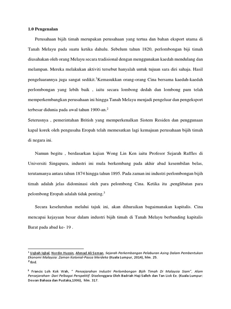 Sektor Perlombongan