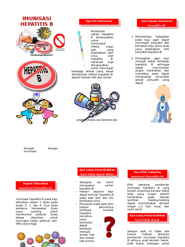 Leaflet Imunisasi Hepatitis B