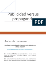 Publicidad Versus Propaganda