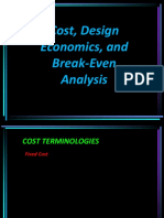 Lesson 2 - Cost, Design Economics and Break-Even Analysis