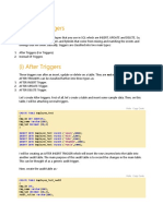 Types of Triggers: Create INT Identity Varchar Decimal