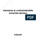 Indicatiile si Contraindicatiile Extractiei Dentare