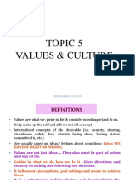 TOPIC 5 VALUES AND CULTURE.ppt