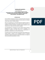 Informe Del Primer Foro Internacional Del Agua