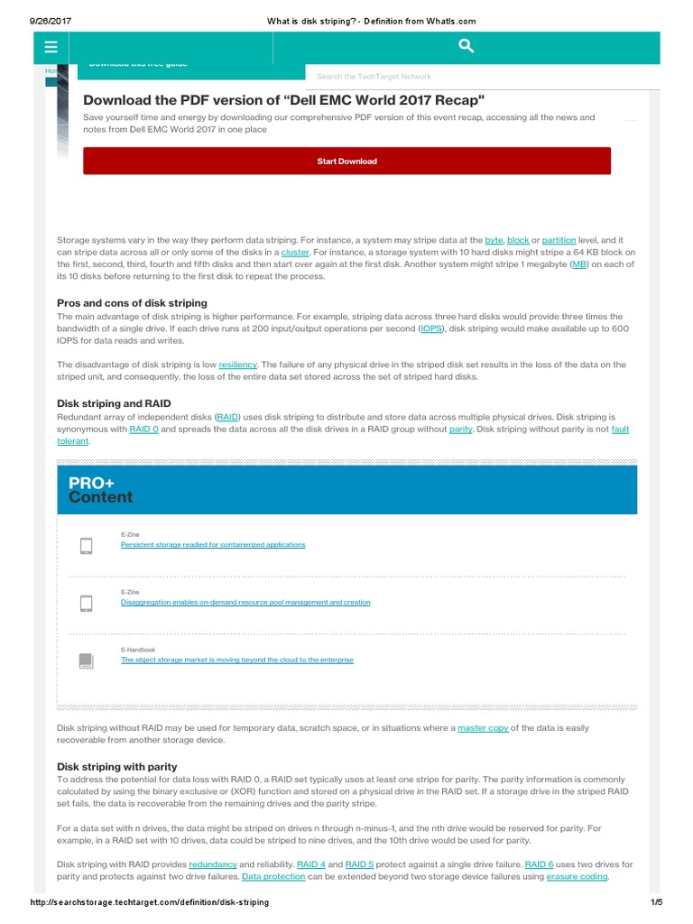 What is Disk Striping_ Definition From WhatIs Computer Data Storage