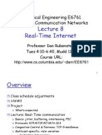 Real-Time Internet: Electrical Engineering E6761 Computer Communication Networks