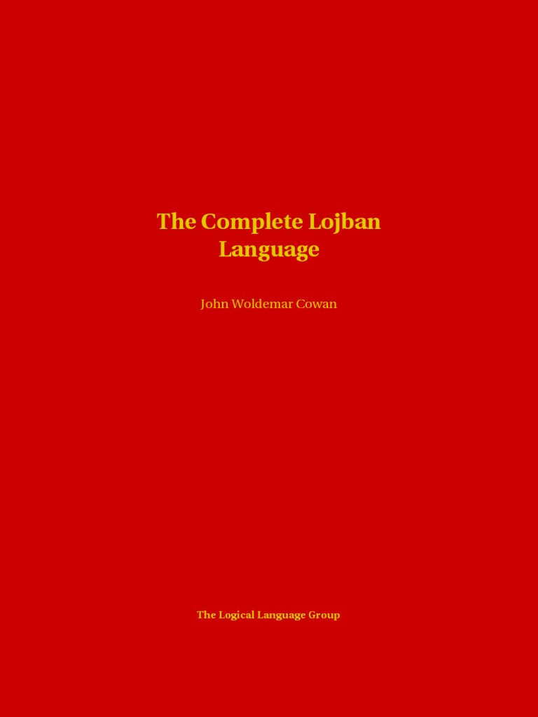 The Complete Lojban Language | PDF | Consonant | Linguistics